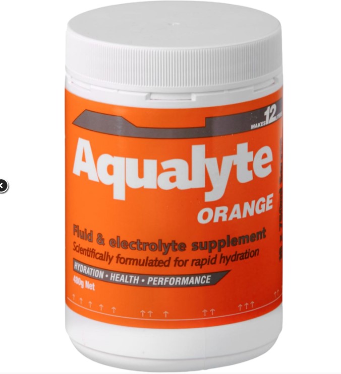 Aqualyte Electrolyte Powder Orange Flavoured Tub 480g (MOQ 5) A-O480G5M Hydrolyte's Aqualyte