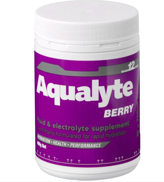 Aqualyte Electrolyte Powder Berry Flavoured Tub 480g (MOQ 5) A-B480G5M Hydrolyte's Aqualyte