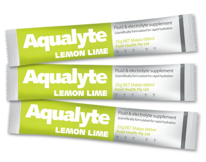 Aqualyte 25g Sachets Box 50 Lemon/Lime Flavours A-L25G50S Hydrolyte's Aqualyte