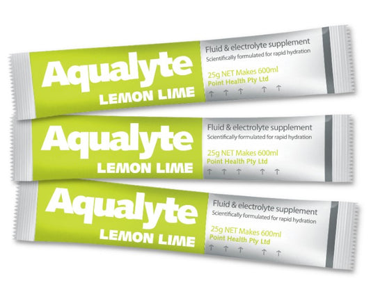 Aqualyte 25g Sachets Box 50 Lemon/Lime Flavours A-L25G50S Hydrolyte's Aqualyte