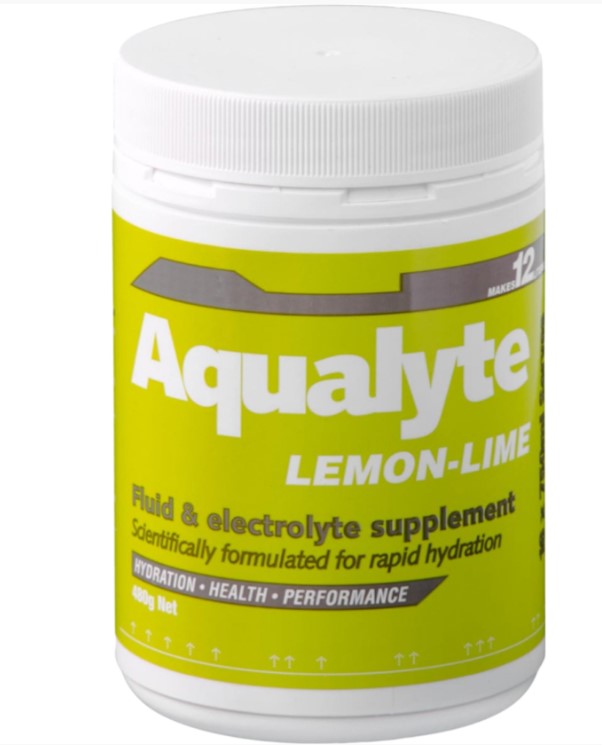 Aqualyte Electrolyte Powder Lemon Lime Flavoured Tub 480g (MOQ 5) A-L480G5M Hydrolyte's Aqualyte