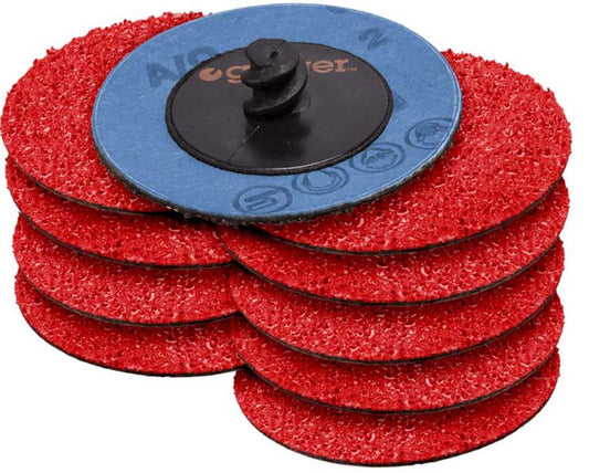 Geiger 50mm Quick-Lock Ceramic Sanding Disc 10 Pack 120 Grit AB22012S120CP Sanding Disc Geiger