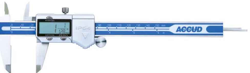 Accud 300mm Fractional Imperial & Metric IP54 Digital Caliper AC-113-012-11 Caliper Accud