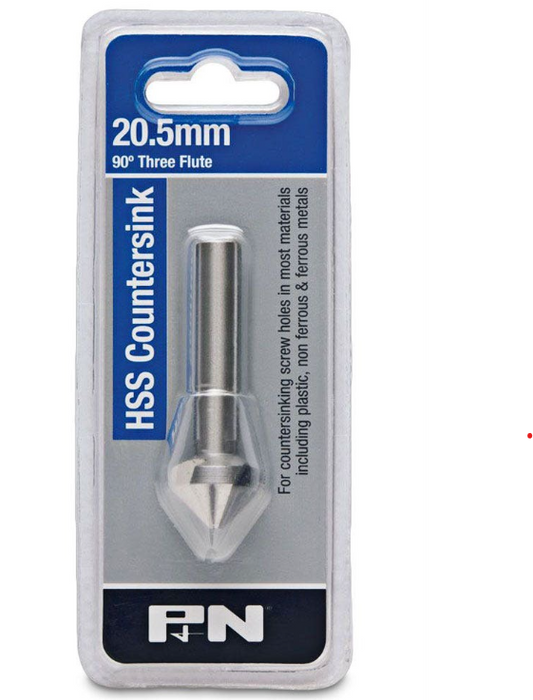 P&N 20.5mm 90° Countersink Bit 3 Flute HSS 107CS0205 Drill Bit P&N