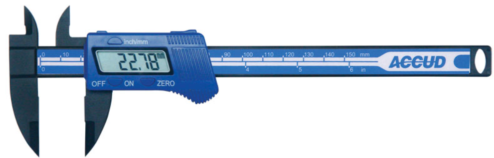 Accud 150mm Plastic Digital Caliper AC-117-006-11 Caliper Accud