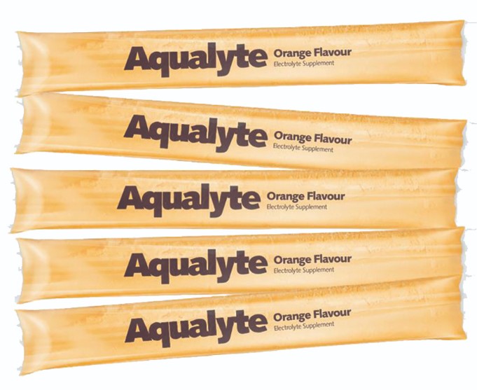 Aqualyte Electrolyte Icy Pole Orange Flavoured x 50 AI-O80M50C Hydrolyte's Aqualyte