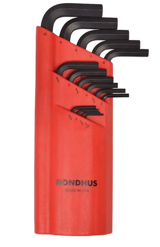 Bondhus 15 Pce Ball End L-Wrench Metric 1.270 BD10995 wrench key Bondhus