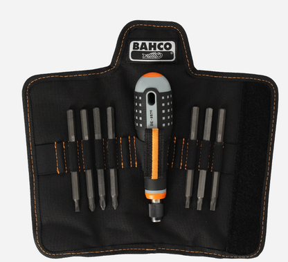 Bahco ERGO Bit Holder Screwdrivers with quick release bit holder and Interchangeable Blades Set 8 Pcs BE-8574 screwdriver BAHCO