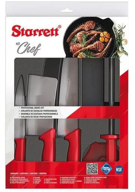 Starrett 6 pc BBQ Professional Knife Set “ Chef” BKK-6R3 Knife Starrett