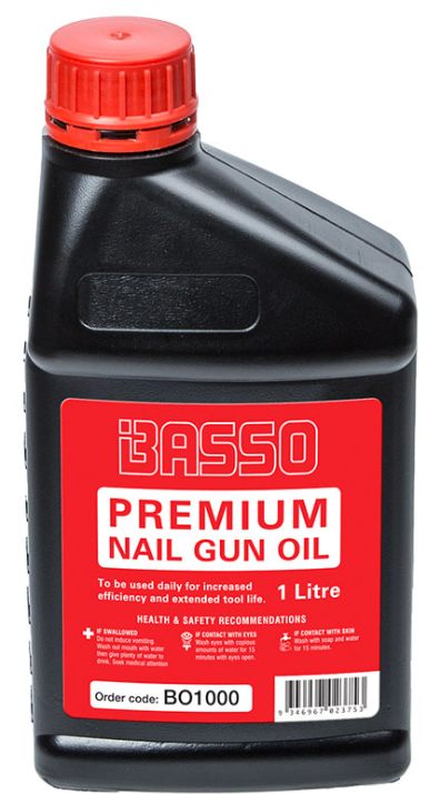 Basso 1 Litre Nail Gun Oil BO1000 Oil Basso