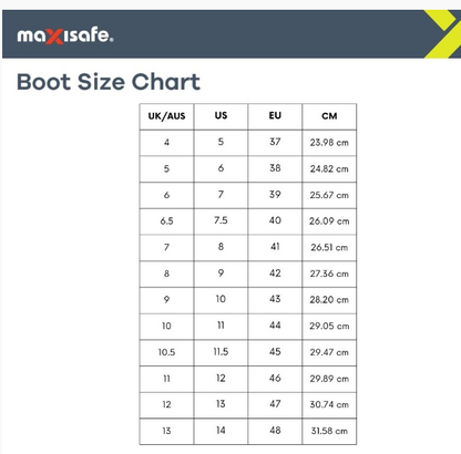 MaxiSafe Stimela 'Foreman' Black Gumboots with Safety Toe Sizes 4 to 14 FWG902 GumBoots Maxisafe