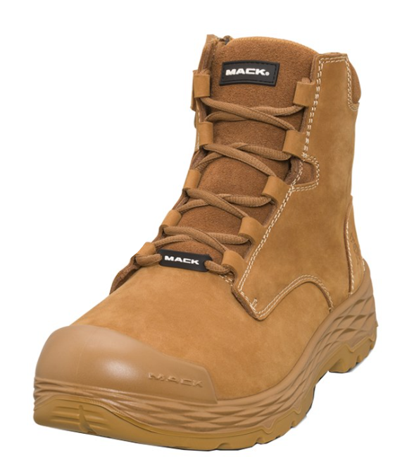 Mack Force Zip Up Safety Boots Black or Honey Sizes 4 to 13 MK0FORCEZBBF MK0FORCEZHHF Safety Boots Mack 4 Honey