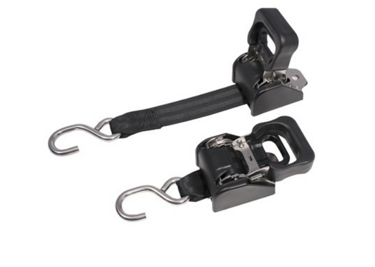 BikeService - Retractable Ratchet Tie Down - 1.2M / 4FT BS80019 ratchet BikeService