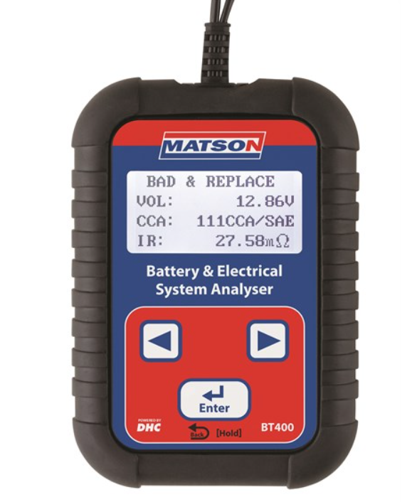 Matson Digital Battery And Alternator Tester BT400 Battery Tester Matson