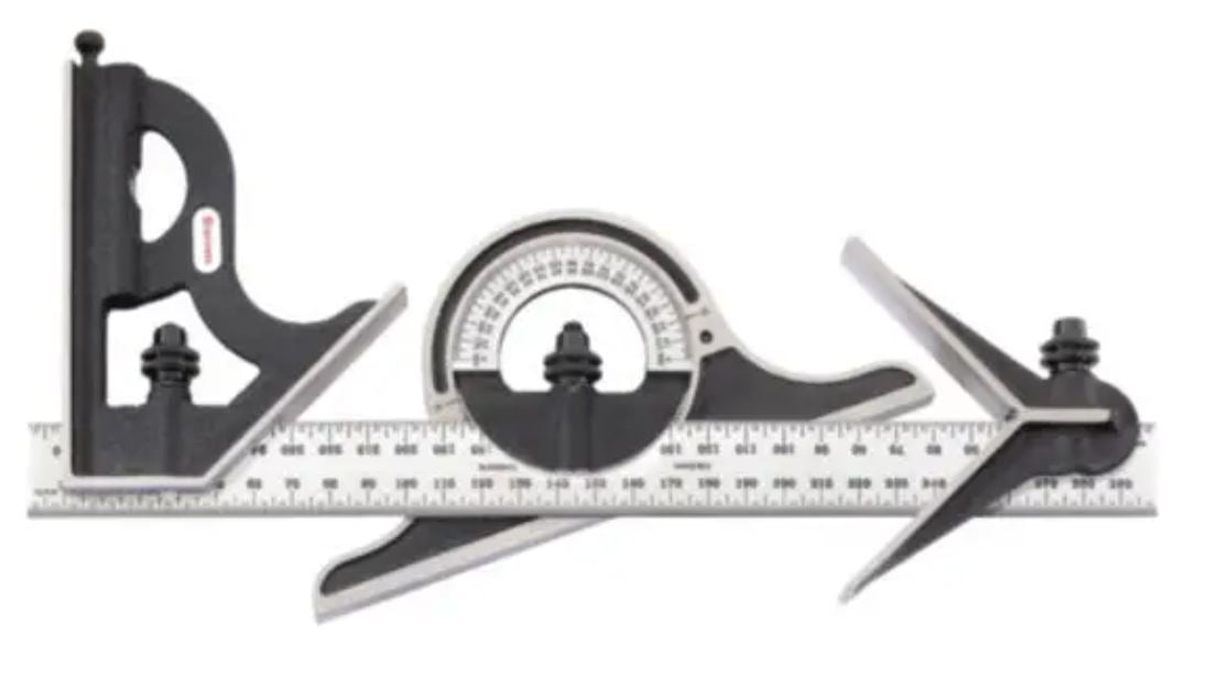 Starrett Combination Set With Square Centre And Non-Reversible Protractor- Metric C9M-300 protractor Starrett