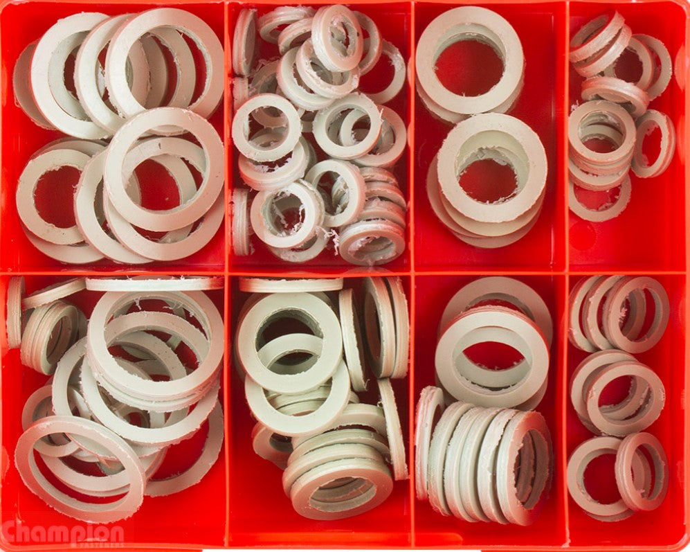 Champion 3mm & 3/32″ Polypropylene Washers Assortment CA1460 Washers Champion