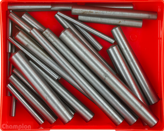 Champion Large Taper Pins Assortment 14 Sizes: No. 4 to No. 10, Lengths: 2″-1/2″ to 6″ CA1700 Taper Pins Champion