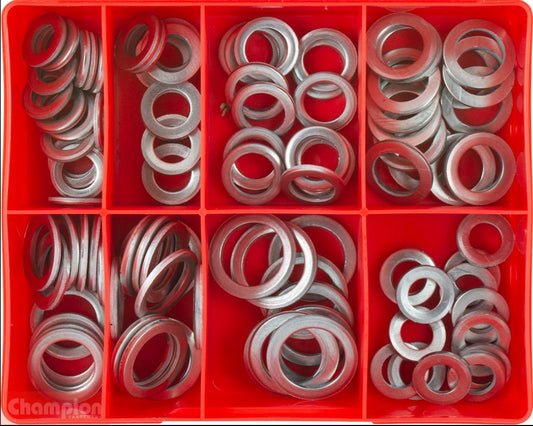 Champion Aluminium Drain (Sump) Plug Washer Assortment CA1790 Washers Champion