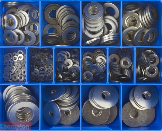 Champion S/Steel Imperial Flat Washers Assortment CA1830 Washers Champion