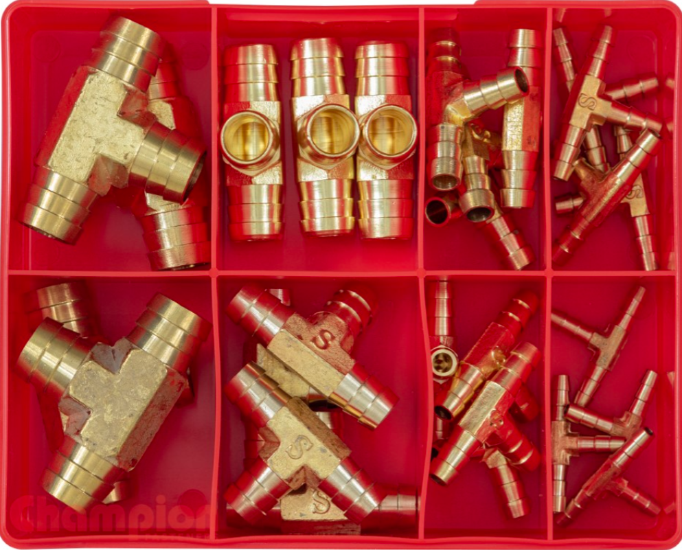 Champion Brass Barbed “T” Joiners Assortment CA27 Brass Fittings Champion