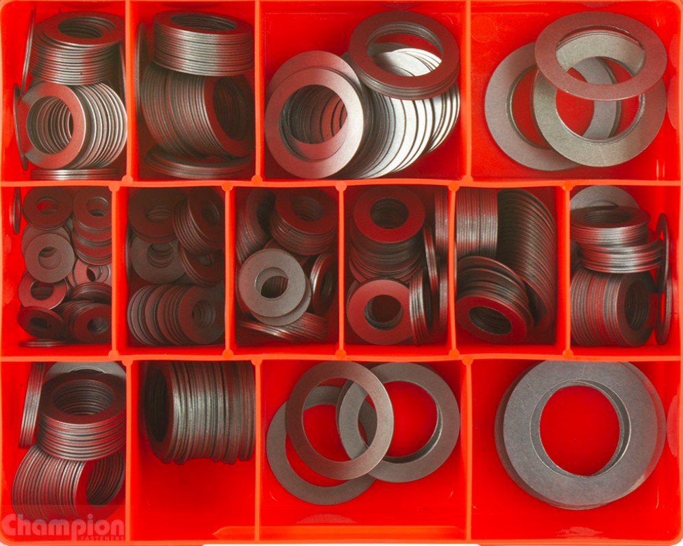 Champion 1/32″ Steel Spacing Washers Assortment CA500 Washers Champion