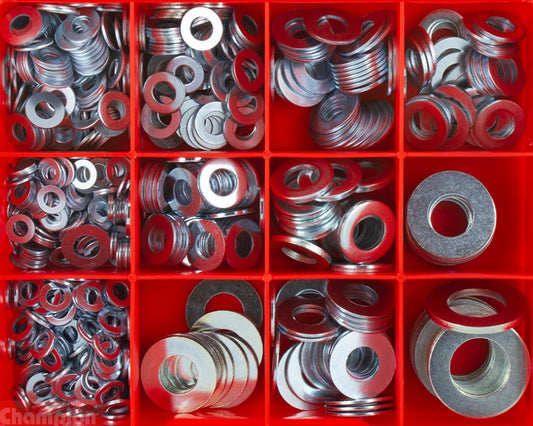 Champion Steel Flat Washers Assortment CA576 Washers Champion