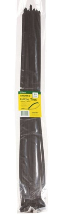 Tridon BLACK Cable Ties 750mm x 9mm PK 25 CT759BKCD Cable ties Tridon