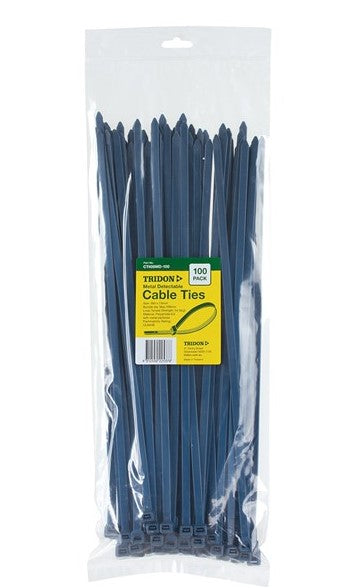 Tridon Metal Detectable Cable Ties 390 X 8mm 100 Pack CT408MD-100 Cable Ties Tridon