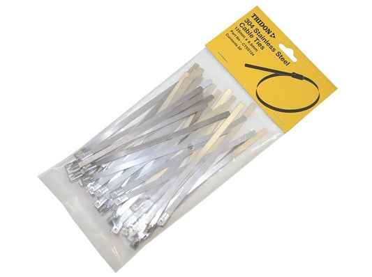 Tridon Stainless Steel Cable Ties 125 X 4.5mm 50 Pack CTSS124 Cable Ties Tridon