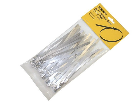 Tridon Stainless Steel Cable Ties 152 X 4.5mm 50 Pack CTSS154 Cable Ties Tridon