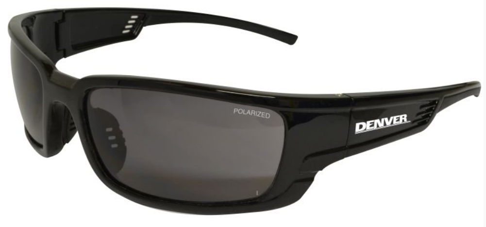 Denver Polarised Safety Glasses, Black Frame EDE308 Safety Glasses Maxisafe