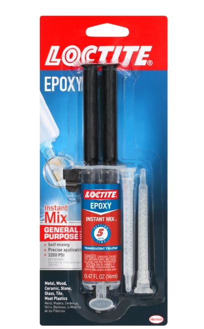 Loctite Epoxy Instant Mix 5 Minute Self Mixing 14ml Double Syringe EPOXY-5-MIN/LOCTITE Adhesive Loctite