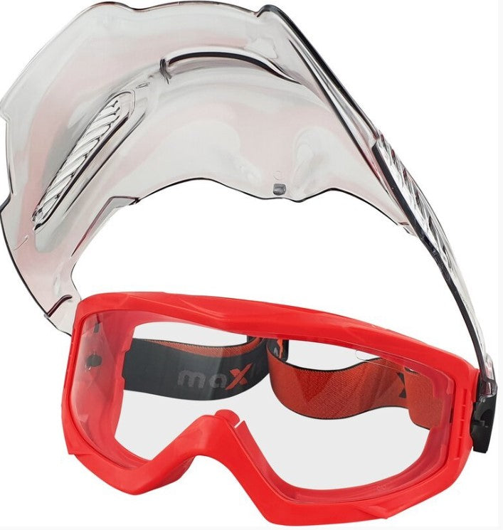 MaxiPRO Safety Goggle & Visor Combo EUV350-C Safety Glasses Maxisafe