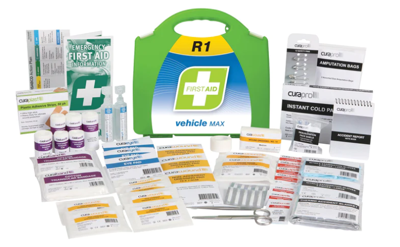 FastAid R1 Vehicle Max First Aid Kit, Plastic Portable FAR1V20 First Aid FastAid