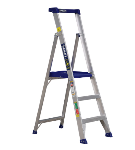 Bailey Aluminium Ladder 150kg P150 3 Step 0.09 FS14066 Ladder Bailey