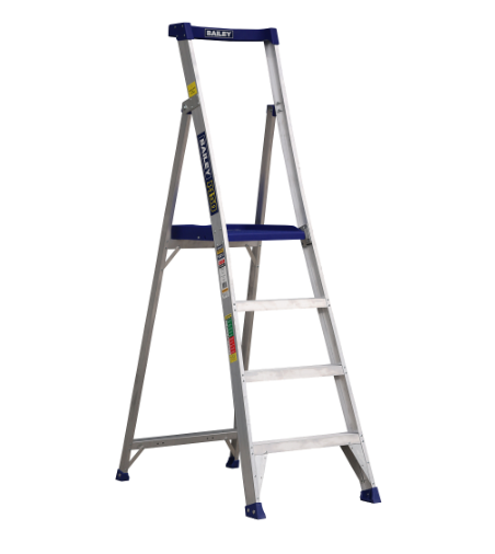 Bailey Aluminium Ladder 150kg P150 4 Step 1.2m FS14067 Ladder Bailey