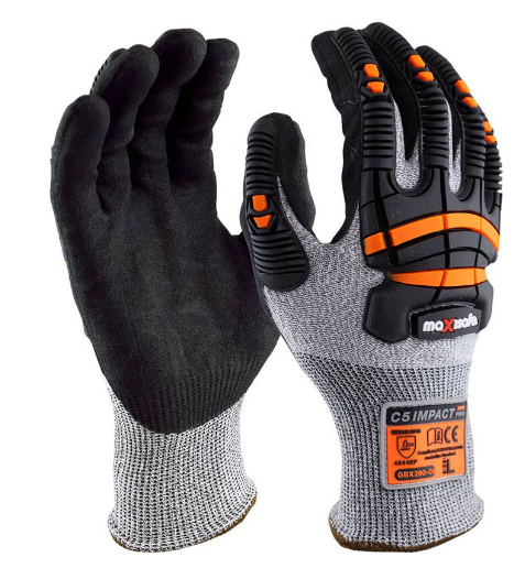 G-Force Cut 5 TPR Protection & Gripmaster Gloves Sizes S to 2XL GBX280 Gloves Maxisafe