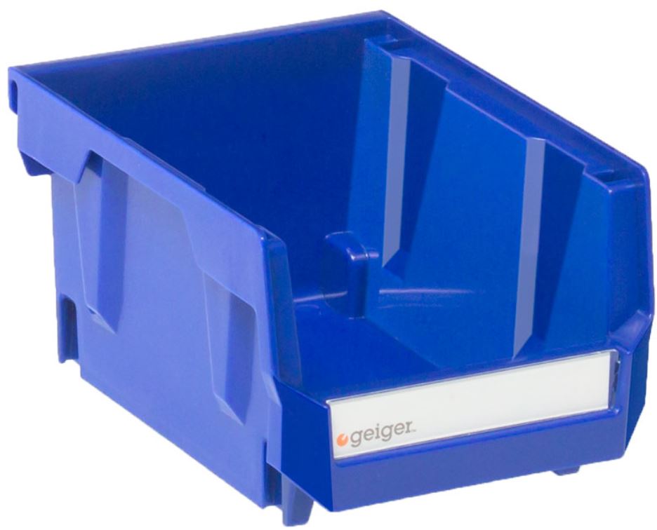 Geiger Small Short HB Series Bin Blue HB210B Storage Bin Geiger