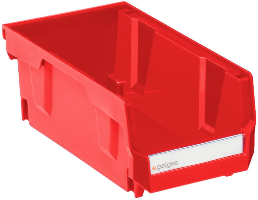 Geiger Small HB Series Bin RED HB220R Storage Bin Geiger