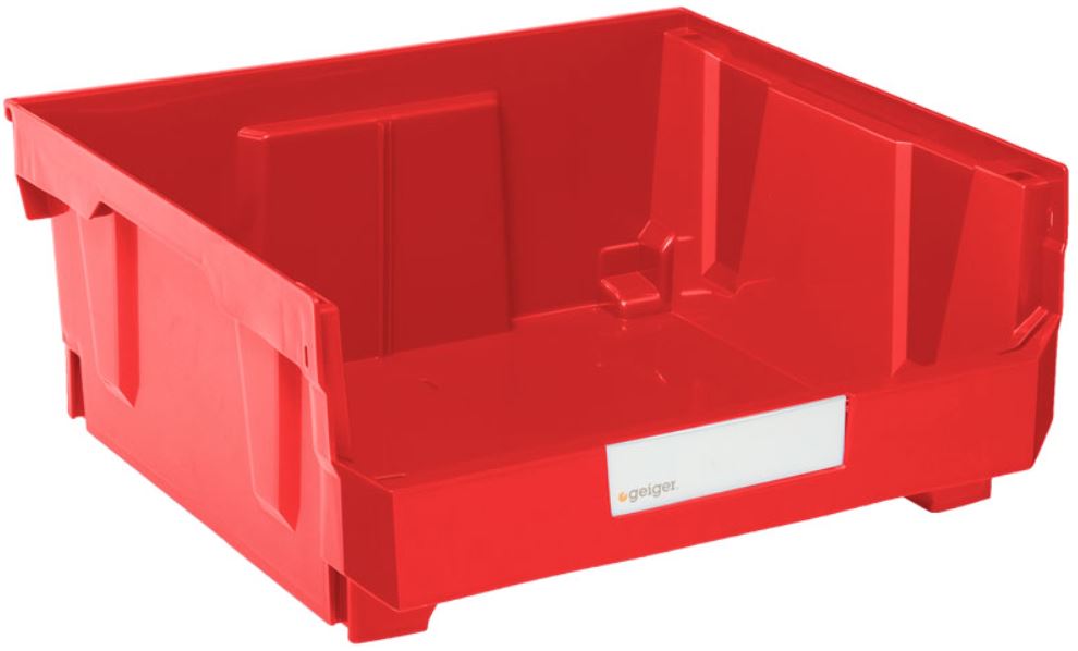 Geiger Large HB Series Duplex Bin Red HB250R Pick Up In Store Storage Bin Geiger