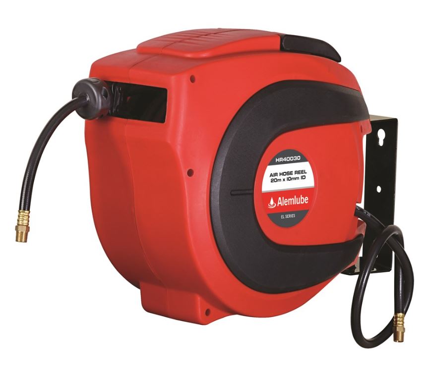 Alemlube EL Series Air Hose Reel 3/8" x 20M HR40030 Pre-Order Now Air Hose Reel Alemlube