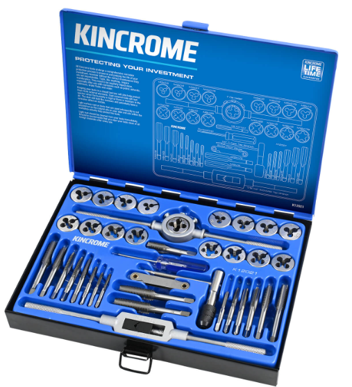 Kincrome Tap & Die Set 39 Piece Metric K12021 Tap & Die Set Kincrome