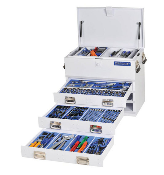 Kincrome Truck Box Tool Kit 280 Piece 3 Drawer 28" K1255W White Pick Up In Store Tool Box Kincrome