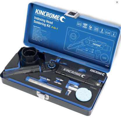 Kincrome 4-in-1 Indexing Head Soldering Iron Kit K15350 Soldering Access Kincrome