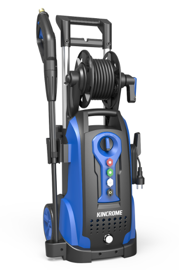 Kincrome 2100W Electric High-Pressure Washer - 2400psi - 7.2L/min - 8m Hose & Reel K16254 Pressure Washer Kincrome