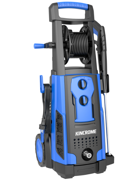 Kincrome 2400W Electric High-Pressure Washer - 2800psi - 8.0L/min - 10m Anti-Kink Hose & Reel K16255 Pressure Washer Kincrome