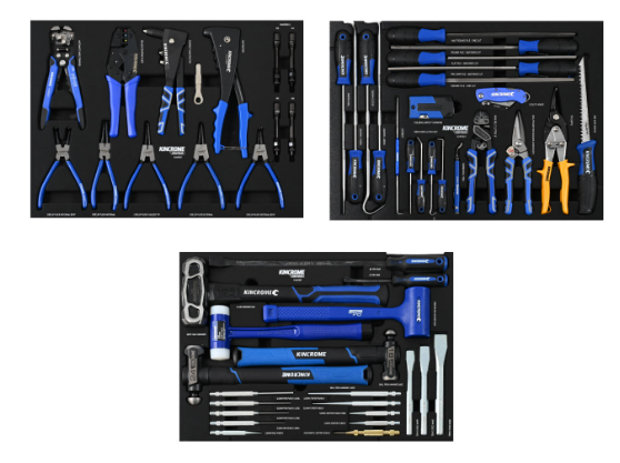 Kincrome CONTOUR Workshop Tool Kit 545 Piece 17 Drawer 42" Blue K1958 Kincrome Kincrome