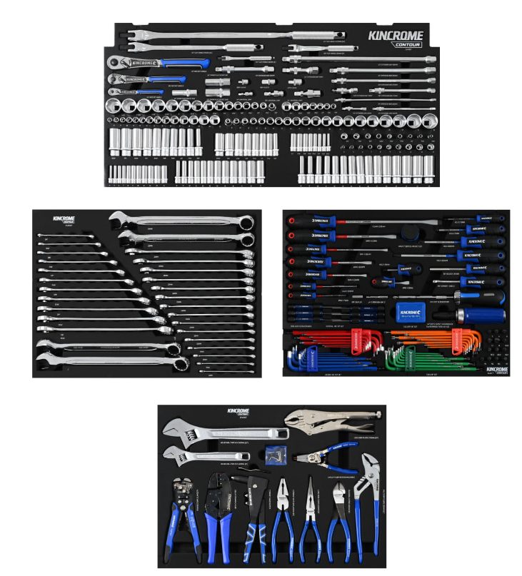 Kincrome CONTOUR Workshop Tool Kit 475 Piece 17 Drawer 42" Black K1970B Pick Up In Store Tool Box Kincrome