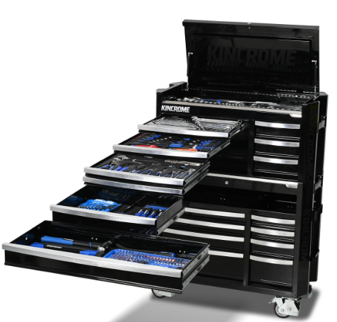 Kincrome CONTOUR Workshop Tool Kit 475 Piece 17 Drawer 42" Black K1970B Pick Up In Store Tool Box Kincrome