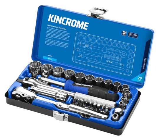 Kincrome Socket Set 29 Piece 3/8" Drive Metric K28010 Socket Set Kincrome